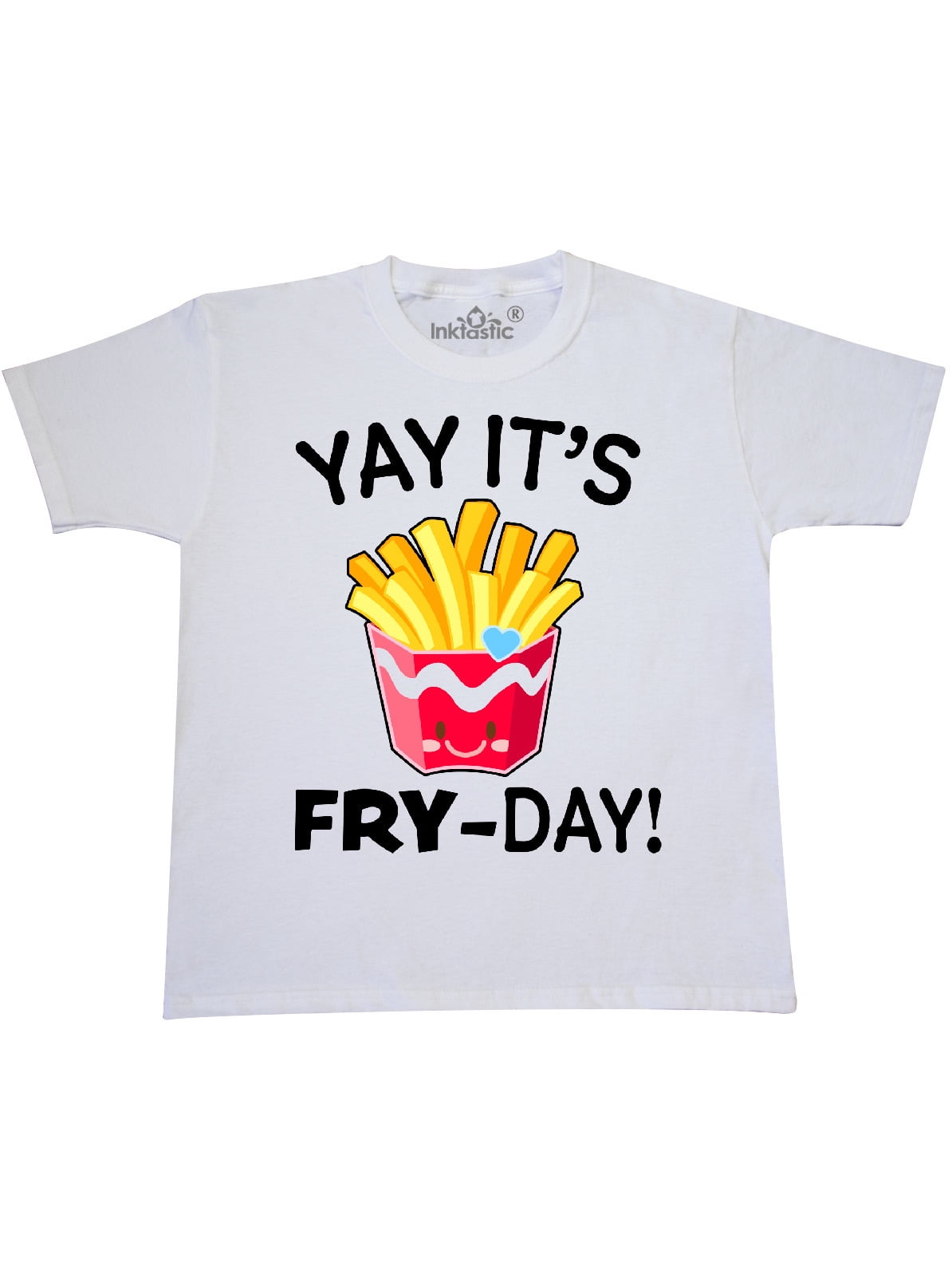 inktastic Yay Its Fry Day with Cute French Fries Toddler T-Shirt
