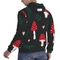 thumbnail image 3 of KLL Amanita Mushroom Print Mens Hoodie Long Sleeve Casual Pullover Hooded Sweatshirt Fashion Drawstring Hoodies with Pocket-Large, 3 of 6