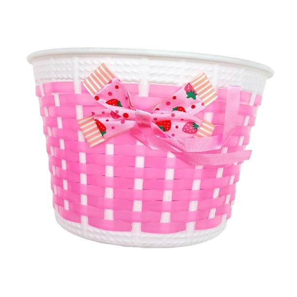 Cesta de bicicleta para niños DYNWAVEMX Rosa 22,8 cm x 14,4 cm x 15,6 cm