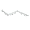 thumbnail image 4 of Tendedero de pared retráctil con anillo giratorio que ahorra espacio, percha simple para balcón, lavadero, blanco, tres pliegues, 4 of 14