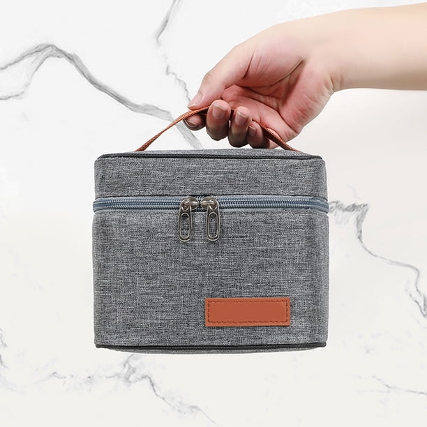 Xihbxyly Bolsa de Almuerzo para Exteriores, Nevera Portátil Aislante, Diseño a Prueba de Fugas, Gran Capacidad, Asa de Transporte Práctica, Ideal para Acampar, Picnic y Viajes, Tamaño 17 X 17 X 14 Cm