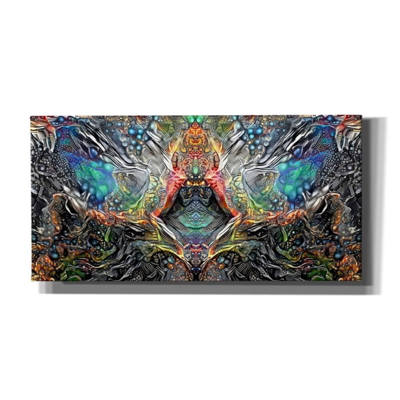 Epic Graffiti 'The Deceitful Cloak Of Religions' by Pedro Gavidia, Canvas Wall Art, 24"x12"