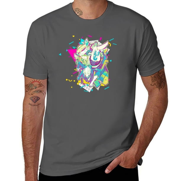 Momo/Okarun - Dandadan * Diseño gráfico de los años 90* Camiseta ropa estética tops negros ropa de hombre