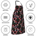 thumbnail image 6 of Bingfone Red Mushrooms Apron Gifts For Men, Women Professional Grade Chef Apron for Kitchen,BBQ & Grill, 6 of 8