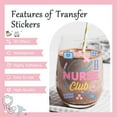 thumbnail image 4 of UV DTF Cup Wrap - 20 Sheets Nurse UV DTF Cup Wrap for 16 oz Glass Water Bottle, Stethoscope Inspirational Quotes Uvdtf Transfer Stickers for RN, CNA, LPN Appreciation Gift, 4 of 6