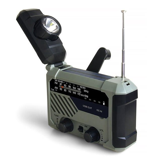 Radio de emergencia Radio de tiempo Radio AM / FM Linterna brillante Herramientas automotrices con lámpara de lectura Equipo de audio Accesorios de electrónica sidaley EL022825-00B