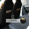 thumbnail image 5 of Uemuo Orange Plaid Pattern Car Seat Covers for Front Seats Waterproof Seat Covers for Cars, Universal Auto Front Seats Protector Fits for Car-2 PCS, 5 of 6