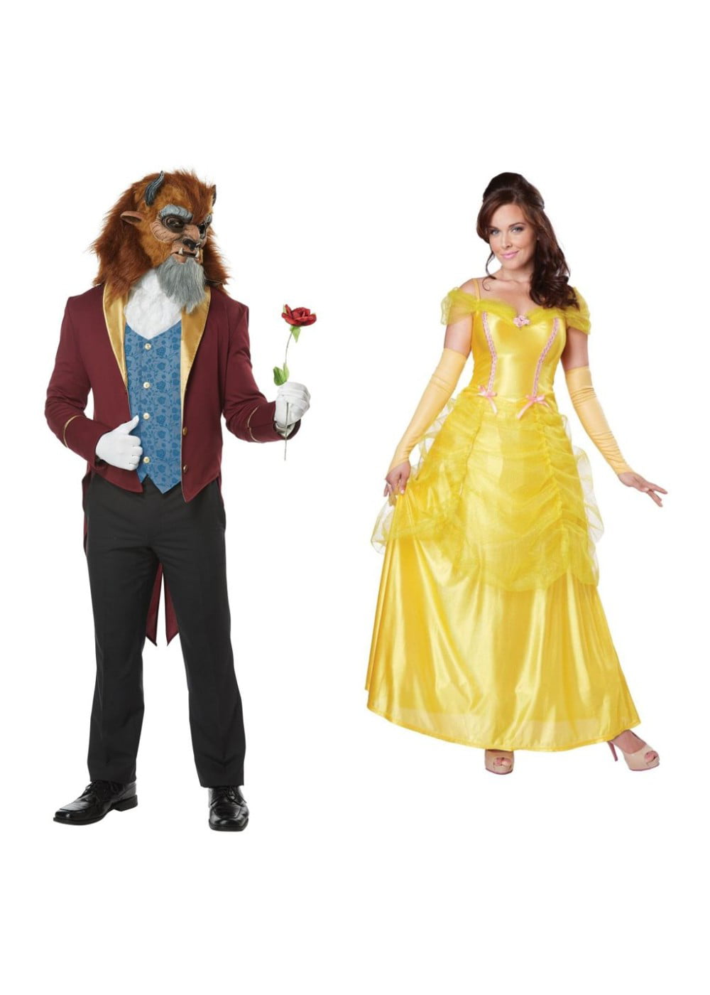 Beast Men and Belle Women Couples Costumes - Walmart.com