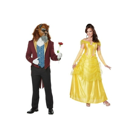 Beast Men and Belle Women Couples Costumes