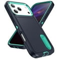 thumbnail image 2 of for iPhone 17 Pro Max Case, iPhone 17 Pro Max Phone Case with Built in Kickstand, Shockproof/Dustproof/Drop Proof Heavy Duty Military-Grade Rugged Protective Cover for iPhone 17 Pro Max,Light Green, 2 of 8