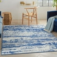 thumbnail image 2 of 4â€™ x 6â€™ Ivory and Navy Oceanic Area Rug, 2 of 16