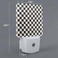 thumbnail image 2 of Goofa Black and White Checkerboard Night Light, Plug-in, Dusk to Dawn Sensor, Warm White, Ambient Lighting, Ideal Kids Adults Nightlight-US, 2 of 9