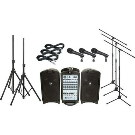 Fender Passport 500 Pro PA Package with 3 Mics