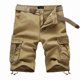 thumbnail image 3 of Men's Cotton Twill Cargo Shorts Classic Relaxed Fit Multi-Pocket Short Pants Casual Military Outdoor Loose Shorts, 3 of 4