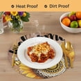 thumbnail image 4 of Welcome Round 13 Inch Placemats Set of 4, Summer Sunflowers Bohemia Floral Rustic Brown Wood HeatResistant Non Slip Place Mats for Dining Table, Wipeable Braided Kitchen Table Mats for Housewarming, 4 of 9