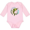 thumbnail image 3 of Inktastic Leaping Bass Fish- fishing illustration Boys or Girls Long Sleeve Baby Bodysuit, 3 of 5