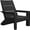 Black, variant on Krikacy Outdoor Adirondack Chair,All-Weather HIPS Plastic Spacious Chair for Fire Pit Patio, Black