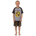 thumbnail image 4 of Harry Potter Boys' Hogwarts Houses 2 Piece Pajama Set Raglan Shirt Shorts - Gryffindor Slytherin Hufflepuff Ravenclaw, 4 of 7