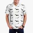 thumbnail image 2 of Salouo Dachshund Dog for Men's Short Sleeve Polo Shirts,Polo Shirts for Men Performance Short Sleeve Golf Shirt Athletic Casual Collared T-Shirt-Medium, 2 of 8