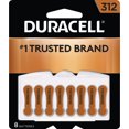 thumbnail image 1 of Duracell Hearing Aid Batteries with Easy-Fit Tab, Size 312, 8 Pack, 1 of 4