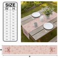 thumbnail image 2 of Vintage Pink Bow Table Runner Farmhouse Roses Floral Stripes Tablerunners 13 x 60 Inch, Table Decorations Tabletop Scarf for Summer Gathering Holiday Farmhouse Kitchen Dining Decor, 2 of 7