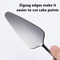 thumbnail image 5 of FHBVT Stainless Steel Cake Slicer Set 2PCS Serrated Edge Cake Cutter Pie Server Pizza Shovel Dessert Spatula Wedding Party Knife Baking Pastry Kitchen Utensil Perfect for Cake Decorating Serving Use, 5 of 7