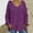 Purple, variant on Olyvenn Plus Size Sweaters for Women Casual V Neck Long Sleeve Chunky Cable Knit Hooded Pullover Sweaters Trendy Fall Clothes Purple L