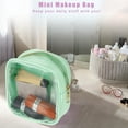 thumbnail image 4 of Unique Bargains Clear Mini Makeup Bag Small Makeup Bag Transparent Cosmetic Zipper Pouch for Purse Mint Green, 4 of 7