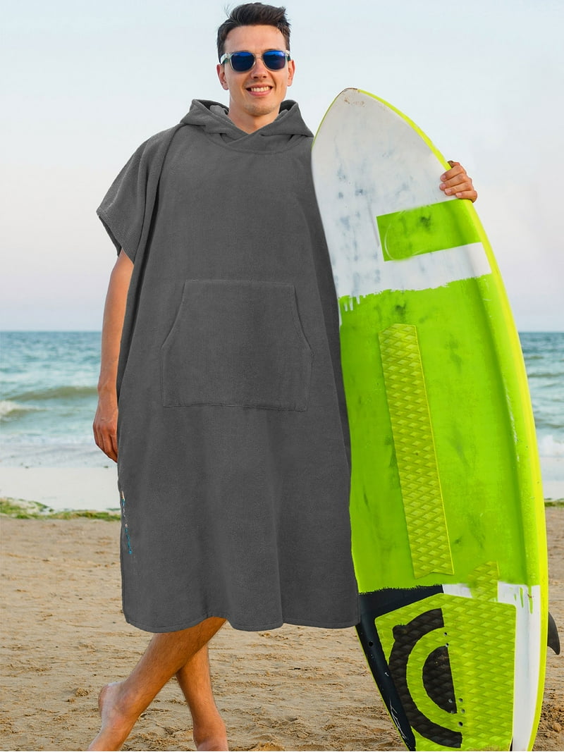 SUN CUBE Thick, Quick-Dry Surf Poncho/Changing Robe with Hood