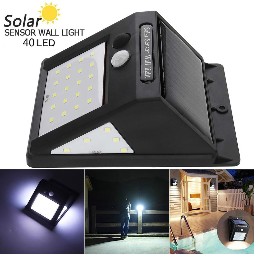 Set of 10, Solar Outdoor Lights LED Security Wall Lights Motion Sensor for Fence,Backyard,Steps,Garage,Garden