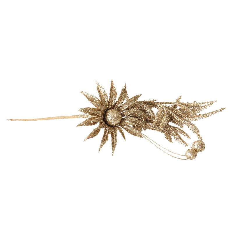 Sunflower golden glitter trinket dish 20cm