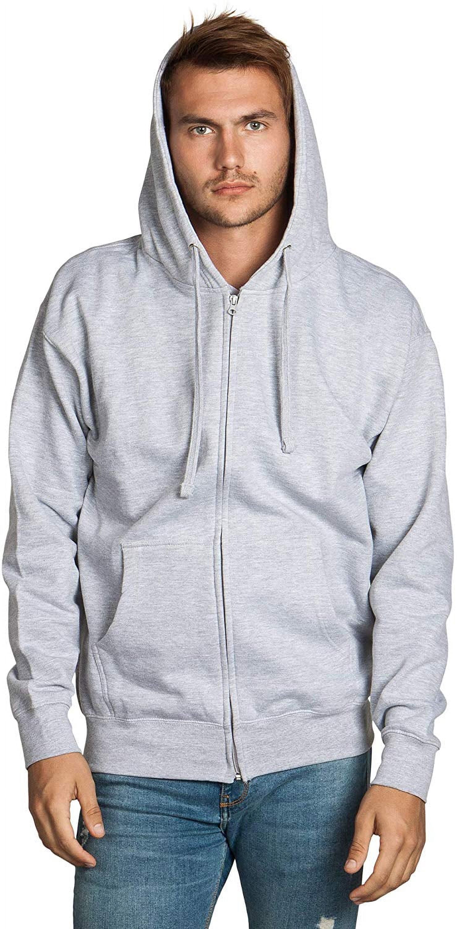 Men's Heavyweight Full Zip up Hoodie | Fleece Jacket | Warm Zipper Casual Sweatshirt with Hood