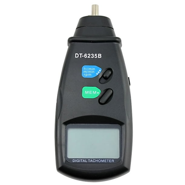 Tacómetro de Contacto/Tacómetro Digital de Línea DT6235B. Tacómetro de Engranajes DT-6235. Medidor de RPM Portátil.