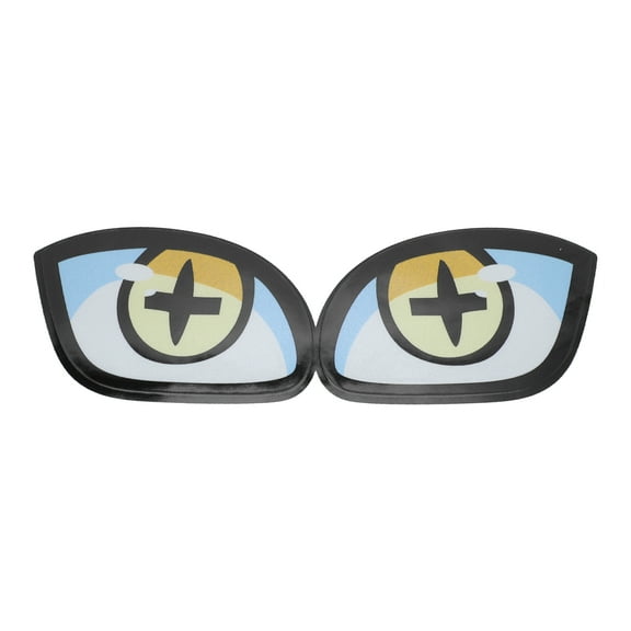 Unique Bargains Reflective Bumper Decal  Black Square Eye Reflective Car Sticker Personalized Decoration Vehicle Body or Door or Window