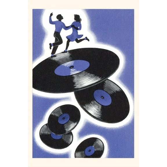 Pocket Sized - Found Image Press Journals: Vintage Journal Jitterbuggers and LPs, Purple (Paperback)