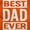 Orange, variant on Cool Best Dad Ever Father's Day Men's Big & Tall Crewneck Graphic Tee Brisco Brands 3X