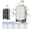 thumbnail image 4 of Susaid Summer Floral Print Elastic Washable Suitcase Cover with Hidden Zipper, Fits 18-32 Inch Luggage for Protection During Travel-X-Large, 4 of 7