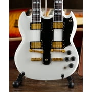 Gibson SG EDS-1275 Doubleneck White 10 Inch Miniature Guitar Replica