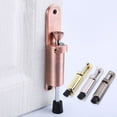 Spring Loaded Telescopic Door Stopper Zinc Alloy Kick Down Door Stop