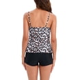 thumbnail image 3 of Traje de baño para mujer, traje de baño para mujer con volante dividido y estampado floral, traje de baño para mujer, bikini para mujer, diseño revolucionario, 3 of 6
