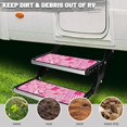 thumbnail image 5 of Yuyamidu American Flag RV Step Covers Cowboy RV Steps Covers Rugs 4 Pack RV Camper Step Covers 19.5" x 7.5" RV Stair Carpet Camper Accessories, Pink, 5 of 7