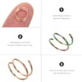thumbnail image 4 of Gymnture 20G Double Nose Hoop Ring for Single Piercing Spiral Nose Ring Hoop, 4 of 10