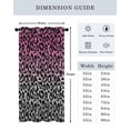 thumbnail image 6 of Ombre Leopard Thermal Insulated Blackout Curtains for Bedroom 96 Length Print Pink to Gray Gradient Room Darkening Curtain 1 Panel Grommet Window Curtain Drape for Living Room Nursery Room, 6 of 7