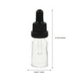 thumbnail image 3 of ifundom Glass Dropper Bottles Transparent Leakproof with Easy Dosage Control for Home Use and Essential Oils Storage, 3 of 6