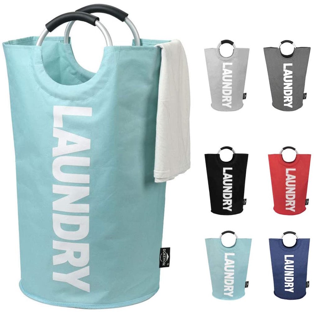 DOKEHOM 82L Large Laundry Basket (6 Colors), Collapsible Laundry Bag