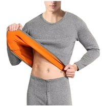 Chiccall Long Thermal Underwear for Men Long Base Layer Set Fleece Lined Warm Soft Shirt Leggings