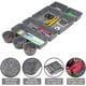 thumbnail image 3 of Organizador de cajones de escritorio, cajas de oficina de fieltro, organizador de mesa, para bolígrafos, borradores y otros accesorios de oficina, escuela y hogar (gris), 3 of 8
