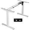 VIVO White Electric Stand Up Desk Frame, Single Motor Standing Adjustable Base