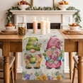 thumbnail image 2 of Table Runner 70 Inches Long for Kitchen Dining, Watercolor Floral Gnomes Dresser Scarf Farmhouse, Dining Table Decorations for Wedding/Parties, Spring Garden Butterflies Beige 13 x 70 In, 2 of 8