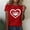 Red, variant on HaoXianJian Valentines Day Shirts Women Cute Heart Print Shirt Casual Valentines Top for Women Short Sleeve Love Letter Graphic Tees Tops Crewneck Pullover T-Shirts Size 2X 3X